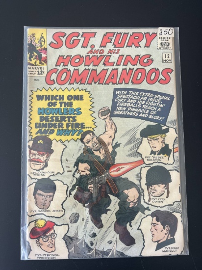 Sgt Fury Comic #12 Marvel Comics 1964 Silver Age Comic