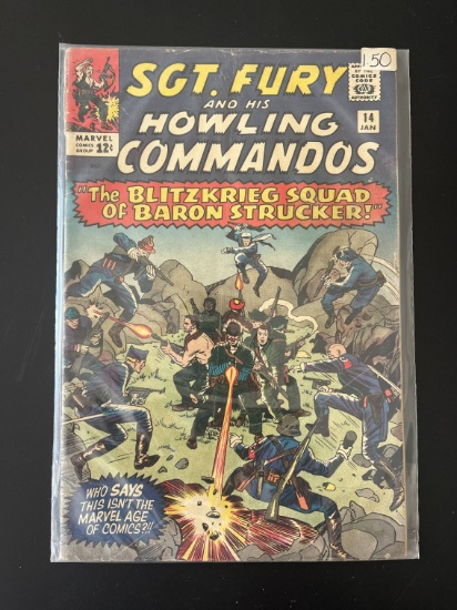 Sgt Fury Comic #14 Marvel Comics 1965 Silver Age KEY 1st Team Appearance of the Blite Squad