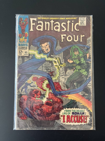 Fantastic Four Comic #65 Marvel Silver Age KEY 1st Appearance Ronan the Accuser 1st Appearance of th