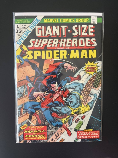 Giant Size Super Heroes Comic #1 Marvel Bronze Age KEY 1st Battle & Team Up of Man Wolf & Morbius