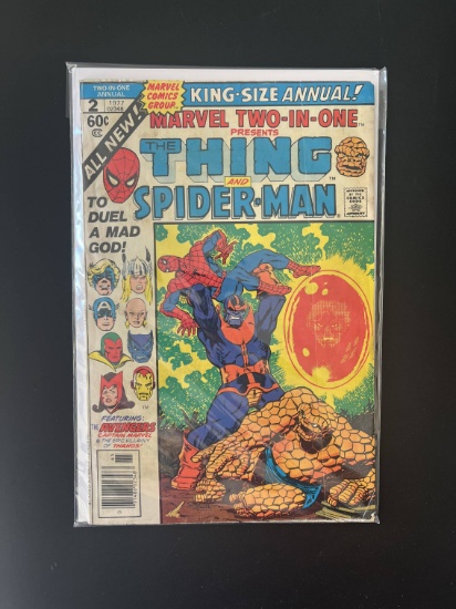 Marvel Two In One Comic #2 Marvel Bronze Age KEY Death of Thanos 1st Appearance of Lord Order & Mast