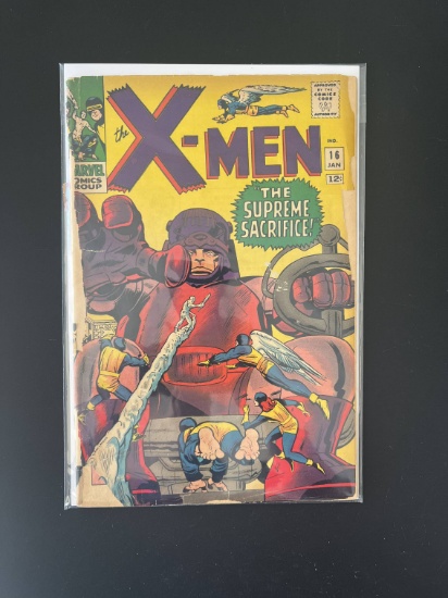 The Uncanny XMen Comic #16 Marvel Silver Age KEY 3rd Appearance of the Sentinels