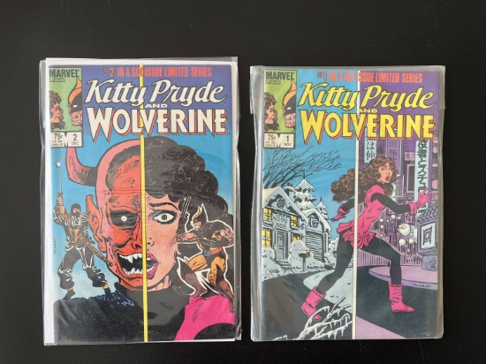 2 Issues Kitty Pride and Wolverine Comic #1 & #2 Marvel KEY 1st Issue