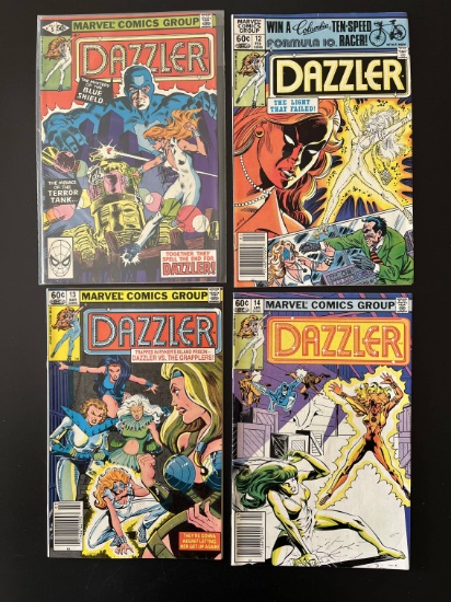 4 Issues Dazzler Comics #5 #12 #13 & #14 Marvel Comics Bronze Age Comics