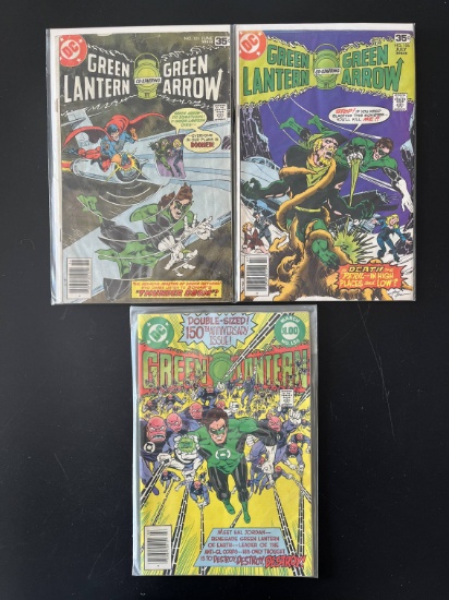3 Issues Green Lantern Green Arrow #105 #106 & Green Lantern Comic #150 DC Comics