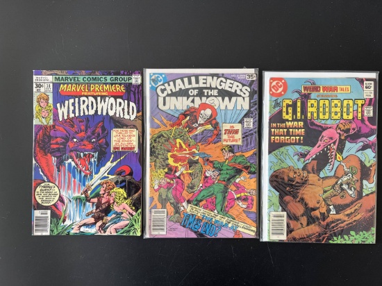 3 Issues Marvel Premiere #38 Challengers of the Unknown #86 & The GI Robot #120