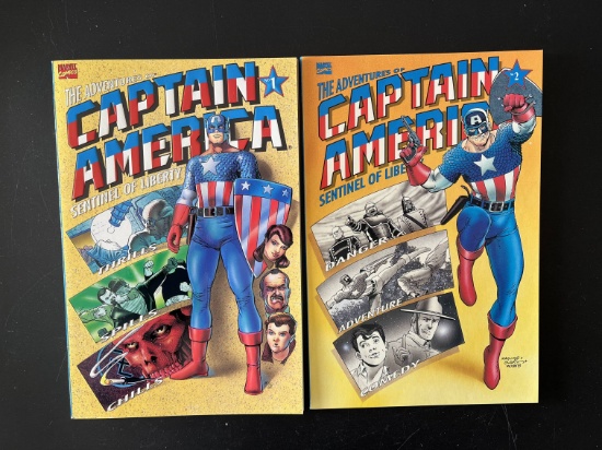 2 Graphic Novels Captain America Sentinel of Liberty Books 1 & 2 KEY 1st Issue
