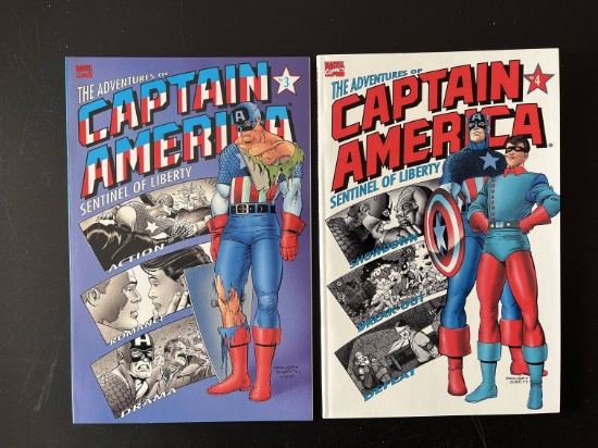 2 Graphic Novels Captain America Sentinel of Liberty Books 3 & 4