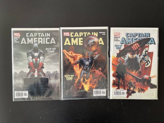 3 Issues Captain America Out of Time Part 4-6 Marvel Comics