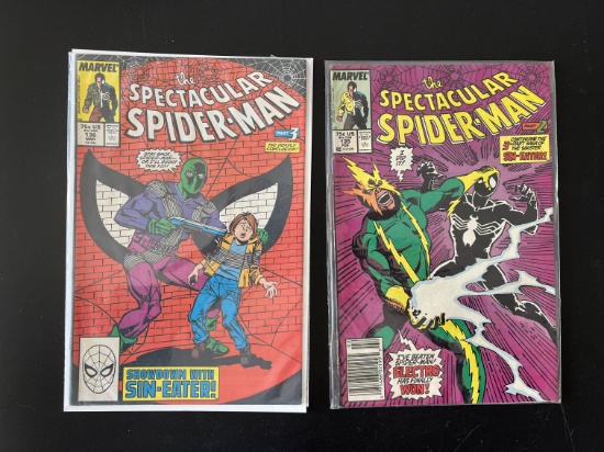 2 Issues The Spectacular Spiderman Comic #135 & #136 Marvel Comics