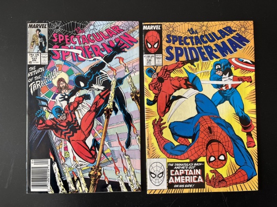 2 Issues The Spectacular Spiderman Comic #137 & #138 Marvel Comics