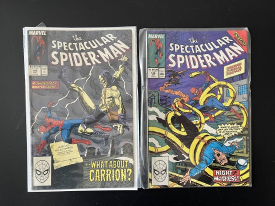 2 Issues The Spectacular Spiderman Comic #146 & #149 Marvel Comics