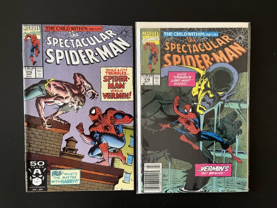 2 Issues The Spectacular Spider Man Comic #178 & #179 Marvel Comics