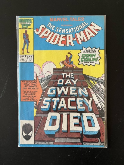 Marvel Tales Comic #192 Marvel Comics KEY Reprint of Amazing Spiderman #121 & #122