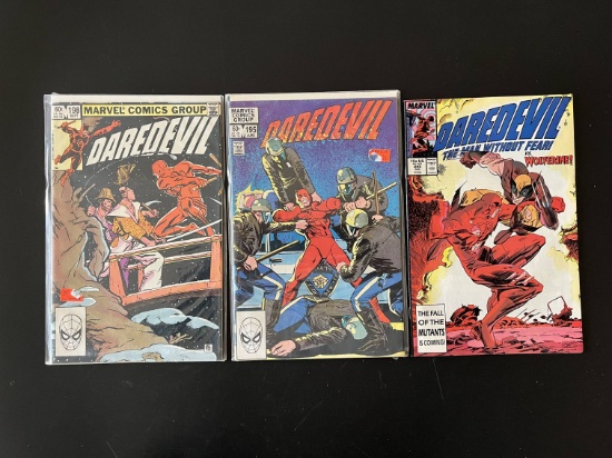 3 Issues Daredevil Comic #195 #198 & #249 Marvel Comics