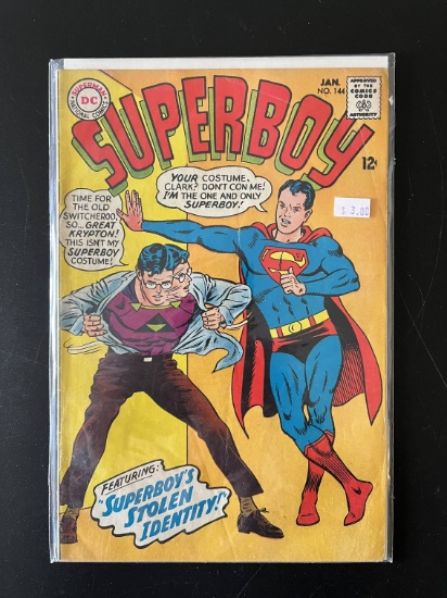 Superboy Comic #144 DC Comics 1968 Silver Age Comic