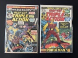 2 Issues Marvel Triple Action #15 & #23 Bronze Age Comics The Avengers