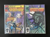 2 Issues Web of Spiderman Comic #28 & #29 Marvel Comics