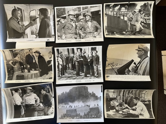 20 Vintage John Wayne Photos Mini-Lobby Cards Cast a Giant Shadow North to Alaska The Shootest In Ha