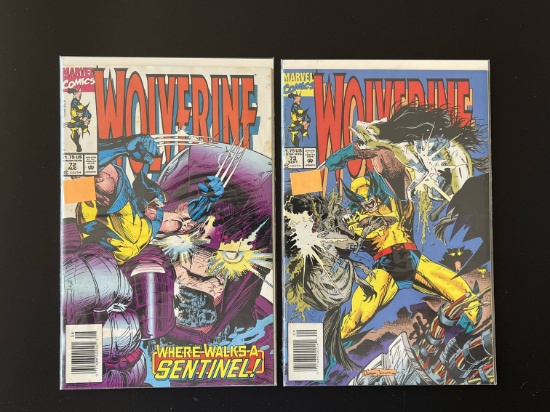 2 Issues Wolverine Comic #72 & #73 Marvel Comics Sentinel
