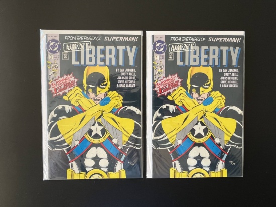 2 Issues Agent Liberty Comic #1 DC Comics KEY 1st Issue