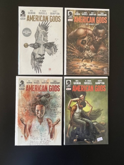 4 Issues American Gods Comic #1#5 #5 Cover Variant & #6 Dark Horse Comics