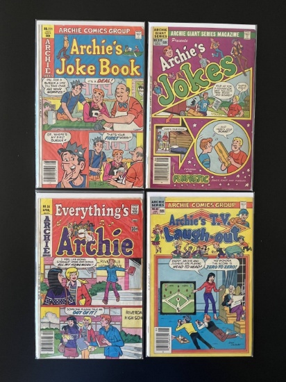 4 Issues Archies Joke Book #271 Archies Jokes #519 & Archies TV Laugh Out #80 Everythings Archie #55