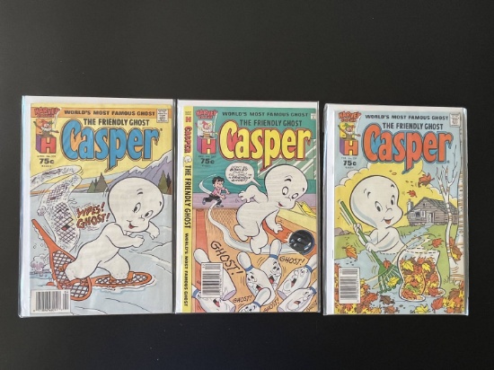 3 Issues Casper Comics #227 #229 & #231 Harvey Comics