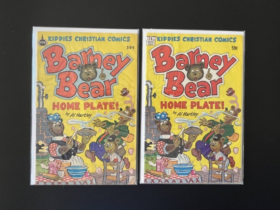 2 Issues Barney Bear Comics 1 Spire Comics 1 New Barbour Christian Comics