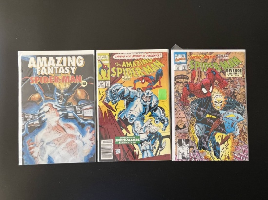 3 Issues Amazing Fantasy #18 The Amazing Spiderman #371 & Spiderman #18 Marvel Comics