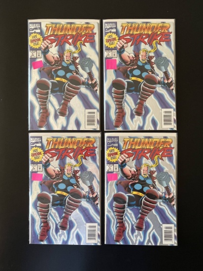 4 Issues Thunder Strike Comic #1 Marvel Comics KEY 1st Issue