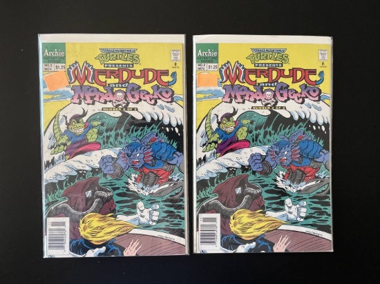 2 Issues Teenage Mutant Ninja Turtles Presents Merdude and Mondo Gecko #2 Archie Comics