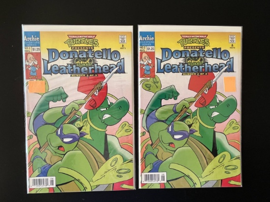 2 Issues Teenage Mutant Ninja Turtles Presents Donatello and Leatherhead #2 Archie Comics