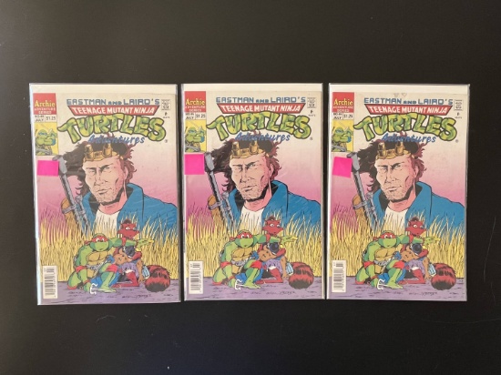 3 Issues Eastman and Lairds Teenage Mutant Ninja Turtles Adventures Archie Adventure Series