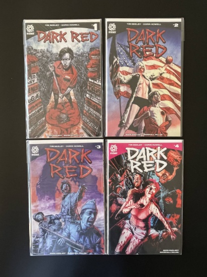 4 Issues Dark Red Comic #1 #2 #3 & #4 Full Set KEY 1st Issue