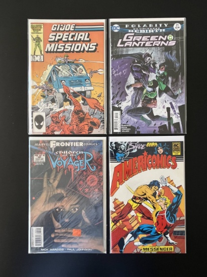 4 Issues Americomics #2 Green Lanterns #21 GI Joe Special Missions #3 & Children of the Voyager #2