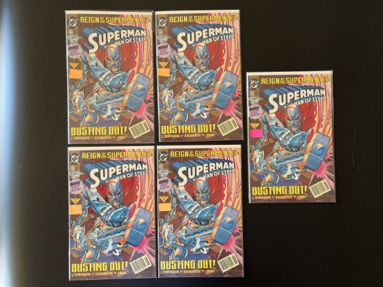 5 Issues Superman The Man of Steel Comic #22 DC Comics Bonus Poster