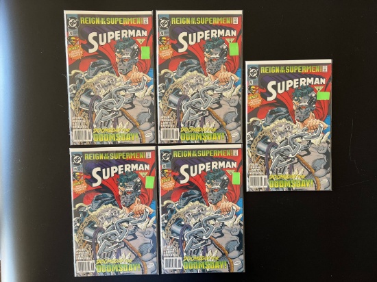 5 Issues Superman Comic #78 DC Comics Bonus Poster