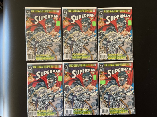 6 Issues Superman Comic #78 DC Comics Bonus Poster