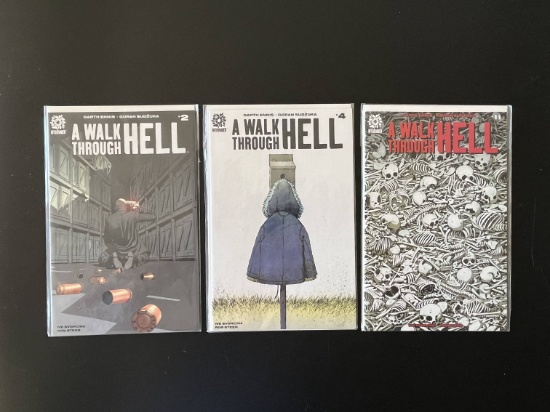 3 Issues A Walk Through Hell Comic #2 #4 & #11 Aftershock