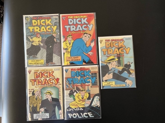 5 Issues The Original Dick Tracy Comic #1-#5 Full Set 1990 Gladstone Comics