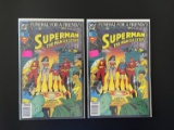 2 Issues Superman The Man of Steel Comic #20 DC Comics Funeral For a Friend