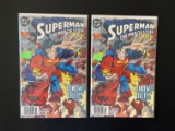 2 Issues Superman The Man of Steel Comic #27 DC Comics Blow Out