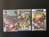 3 Issues Supergirl #32 Superman #83 & Star Trek #13 DC Comics