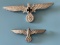 (2) WWII Nazi Metal Eagles