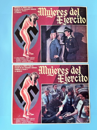 1973 Nazi Sexploitation Movie Lobby Cards