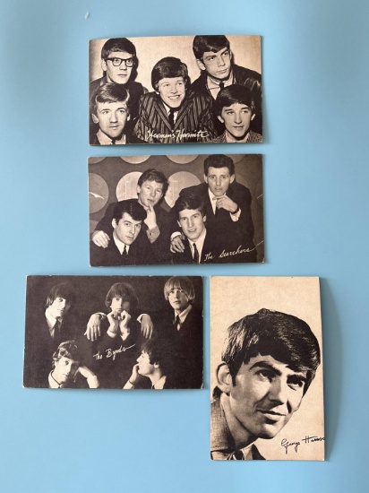 (4) 1960's Rock/Pop Star Arcade Cards