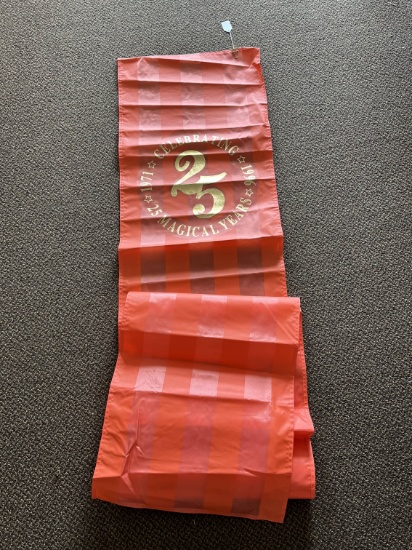 Disney WDW 1996 25th Anniv. Park Banner