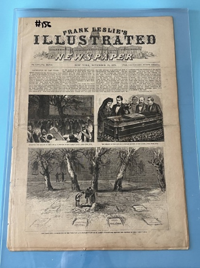 1878 Leslie's Mag w/Body Snatchers Article