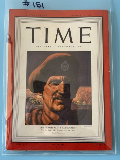 WWII Time Magazine Montgomery Cover